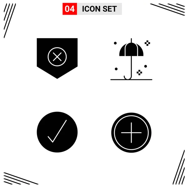 Set Universal Creative Icons Simply Vector Illustrations Web Mobile Apps — Stock Vector