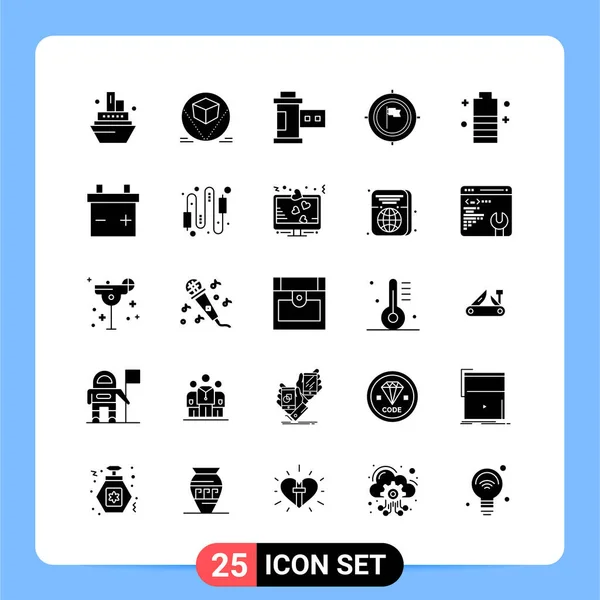 Conjunto Iconos Creativos Universales Simplemente Vector Ilustraciones Para Aplicaciones Web — Archivo Imágenes Vectoriales