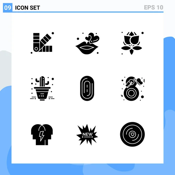 Set Dari Ikon Kreatif Universal Cukup Ilustrasi Vektor Untuk Aplikasi - Stok Vektor