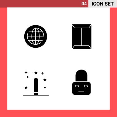 Evrensel yaratıcı simgeler kümesi, web ve mobil uygulamalar ve projeler için basit vektör illüstrasyonları 