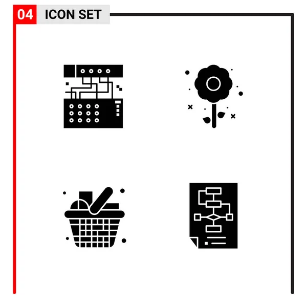 Set Universeller Kreativer Symbole Einfach Vektorillustrationen Für Web Und Mobile — Stockvektor