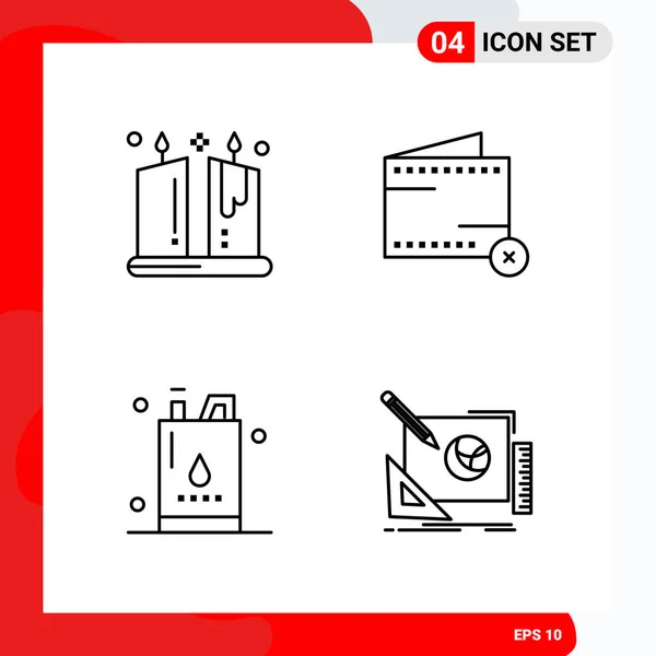 Set de 25 iconos de negocio universales Vector — Vector de stock