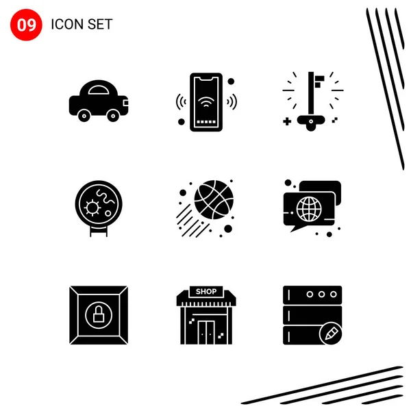 Conjunto Iconos Creativos Universales Simplemente Vector Ilustraciones Para Aplicaciones Web — Vector de stock