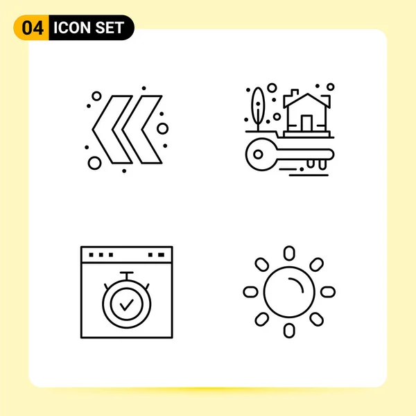 Set de 25 iconos de negocio universales Vector — Vector de stock