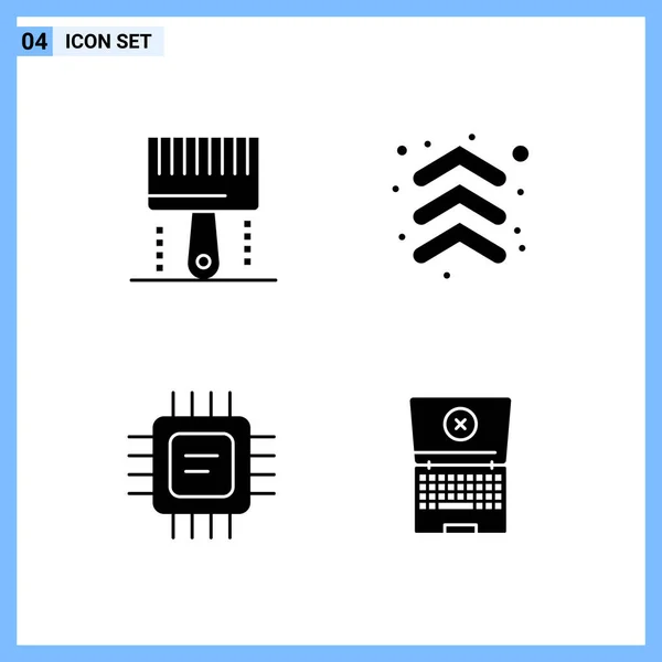 Set Universeller Kreativer Symbole Einfach Vektorillustrationen Für Web Und Mobile — Stockvektor