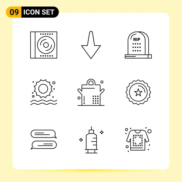 Conjunto Iconos Creativos Universales Simplemente Vector Ilustraciones Para Aplicaciones Web — Vector de stock