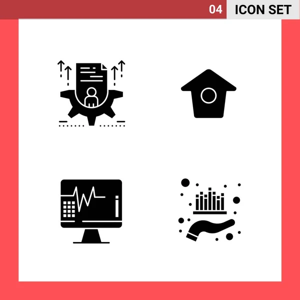 Conjunto Iconos Creativos Universales Simplemente Vector Ilustraciones Para Aplicaciones Web — Archivo Imágenes Vectoriales