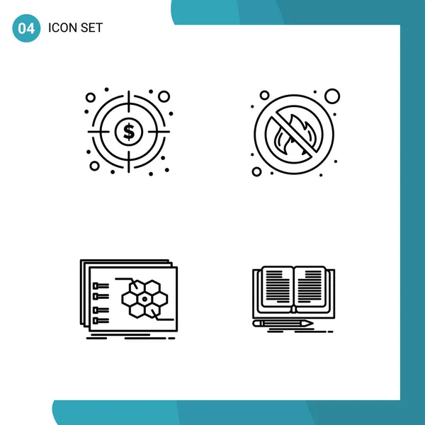 Set Universal Creative Icons Simply Vector Illustrations Web Mobile Apps — Stock Vector