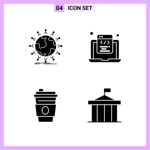 Conjunto Iconos Creativos Universales Simplemente Vector Ilustraciones Para Aplicaciones Web — Vector de stock