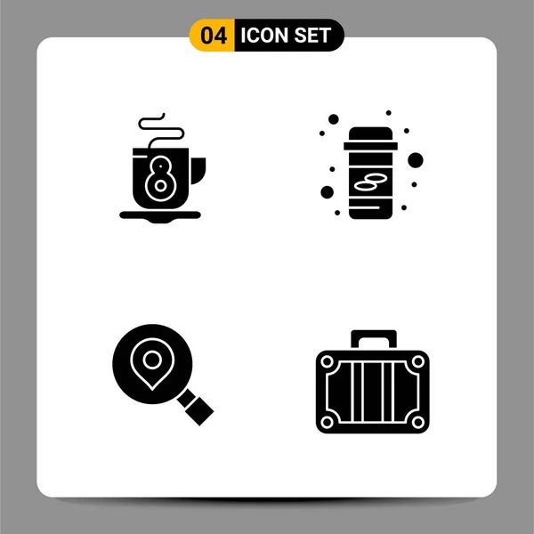 Conjunto Iconos Creativos Universales Simplemente Vector Ilustraciones Para Aplicaciones Web — Archivo Imágenes Vectoriales