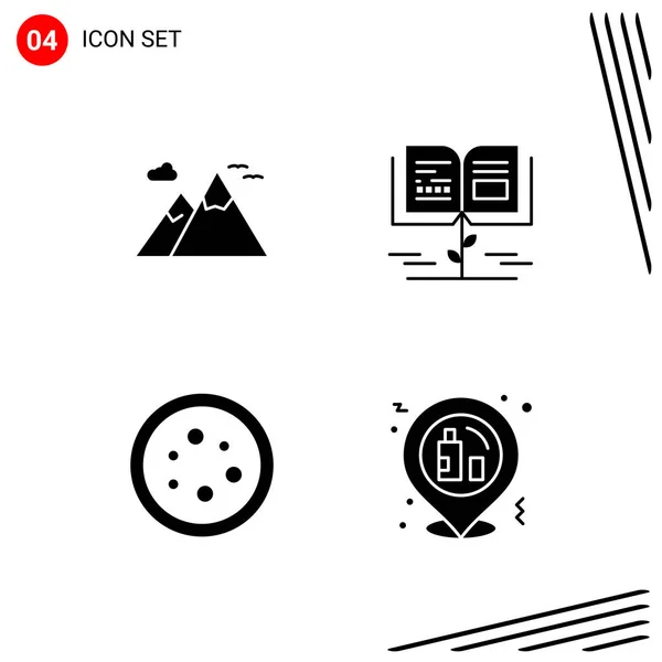 Conjunto Iconos Creativos Universales Simplemente Vector Ilustraciones Para Aplicaciones Web — Vector de stock