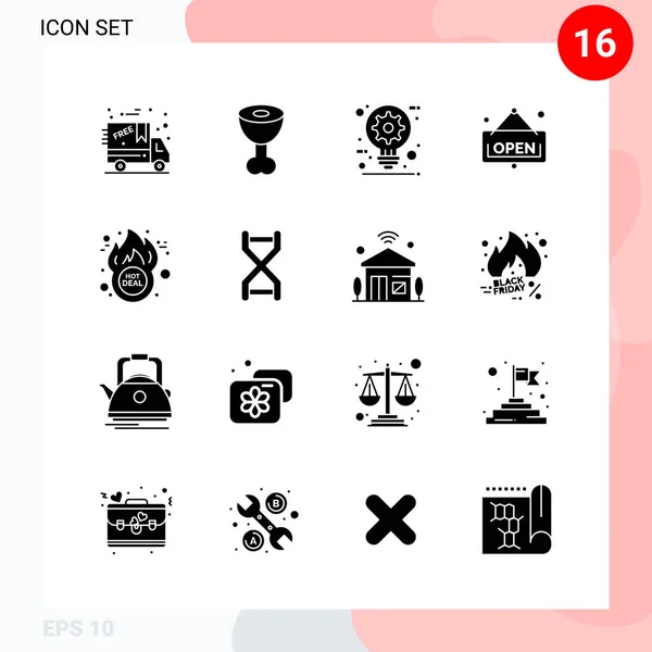 Set Universal Creative Icons Simply Vector Illustrations Web Mobile Apps — Stock Vector