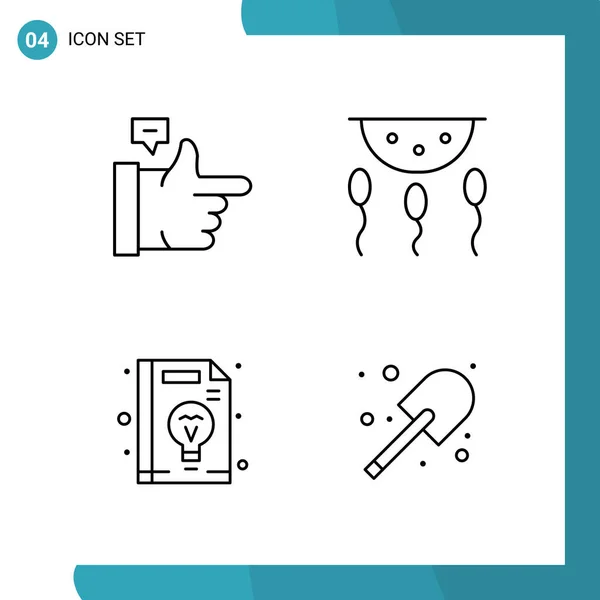 Set Universal Creative Icons Simply Vector Illustrations Web Mobile Apps — Stock Vector