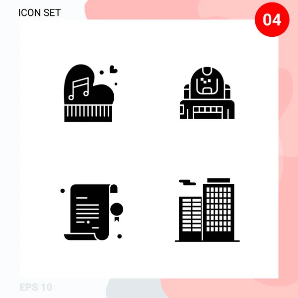 Conjunto Iconos Creativos Universales Simplemente Vector Ilustraciones Para Aplicaciones Web — Vector de stock