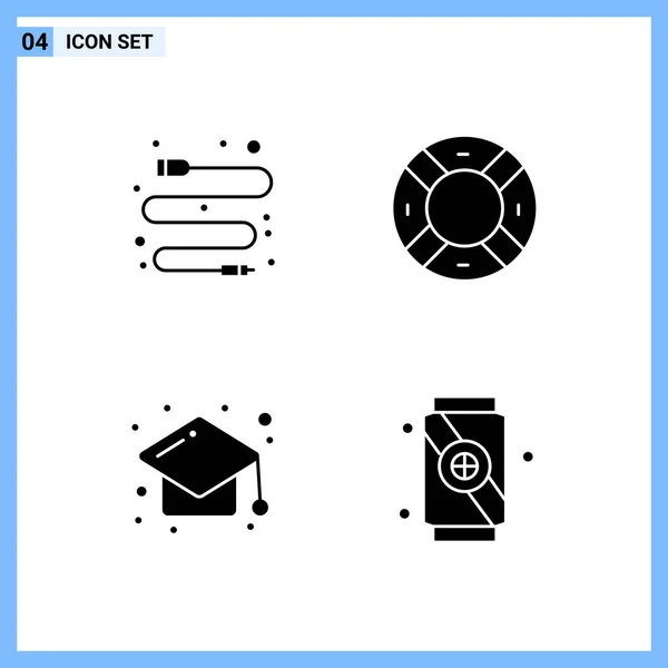 Set Universal Creative Icons Simply Vector Illustrations Web Mobile Apps — Stock Vector