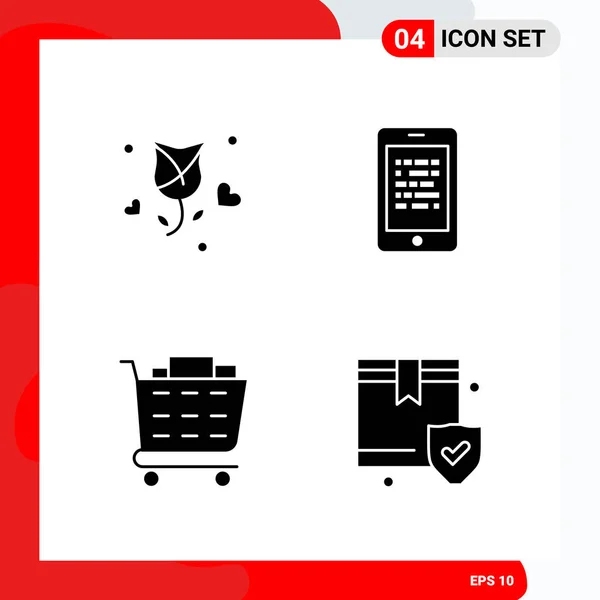 Conjunto Iconos Creativos Universales Simplemente Vector Ilustraciones Para Aplicaciones Web — Vector de stock