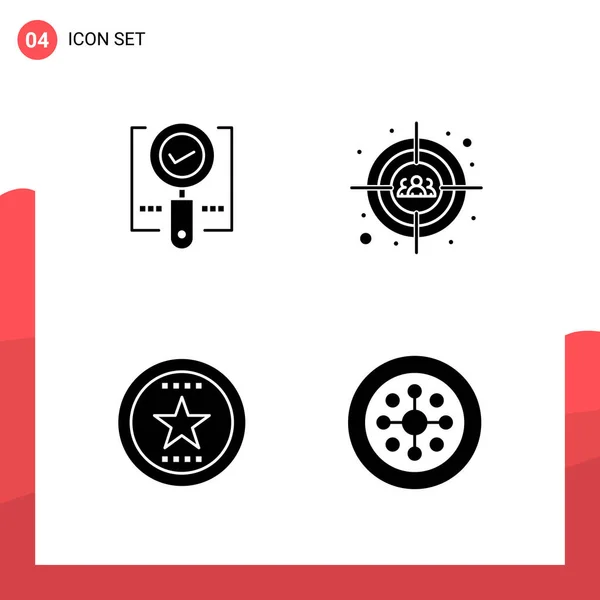 Conjunto Iconos Creativos Universales Simplemente Vector Ilustraciones Para Aplicaciones Web — Vector de stock