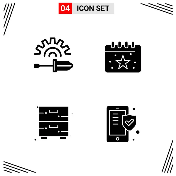 Set of 25 Universal Business Icons Vector — Stock Vector