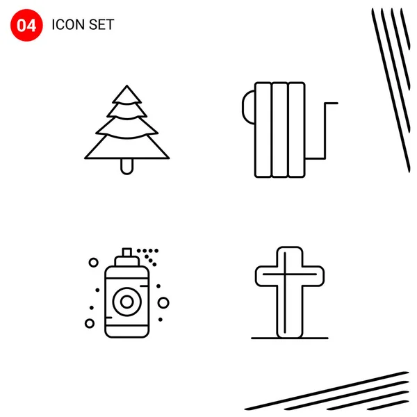 Conjunto Iconos Creativos Universales Simplemente Vector Ilustraciones Para Aplicaciones Web — Archivo Imágenes Vectoriales