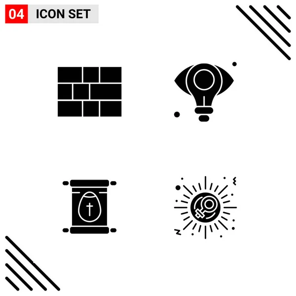 Set Universal Creative Icons Simply Vector Illustrations Web Mobile Apps — Stock Vector