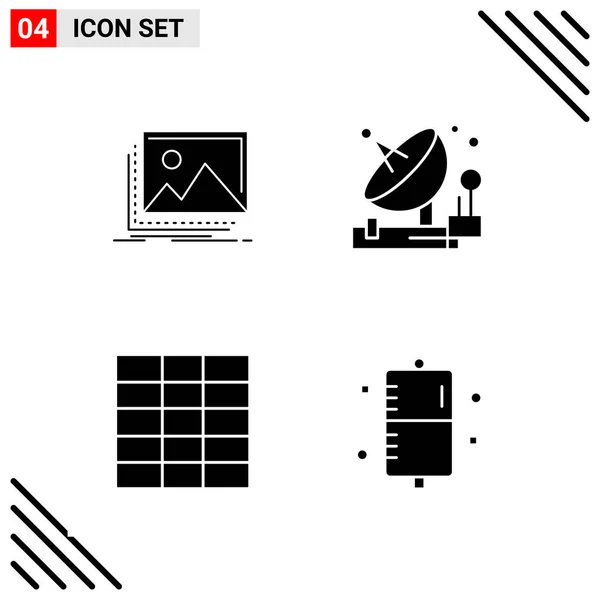 Conjunto Iconos Creativos Universales Simplemente Vector Ilustraciones Para Aplicaciones Web — Archivo Imágenes Vectoriales