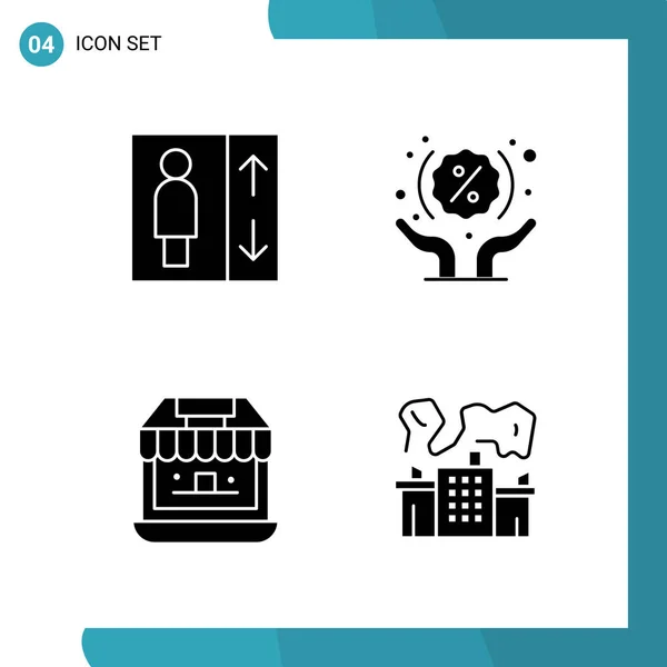 Conjunto Iconos Creativos Universales Simplemente Vector Ilustraciones Para Aplicaciones Web — Vector de stock