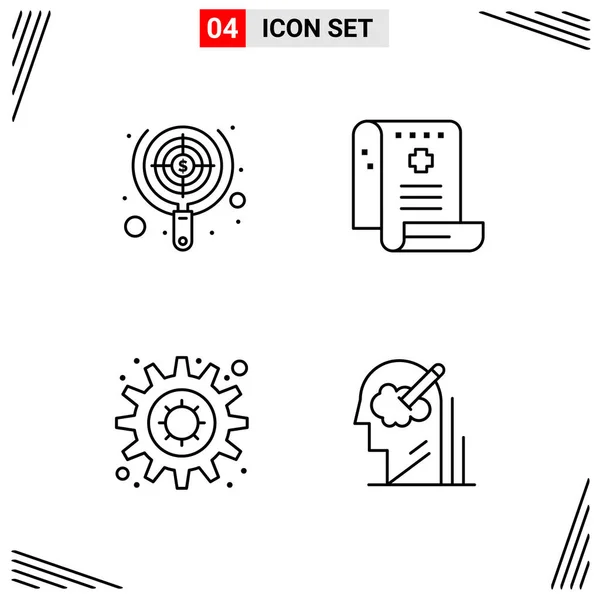 Set Universal Creative Icons Simply Vector Illustrations Web Mobile Apps — Stock Vector