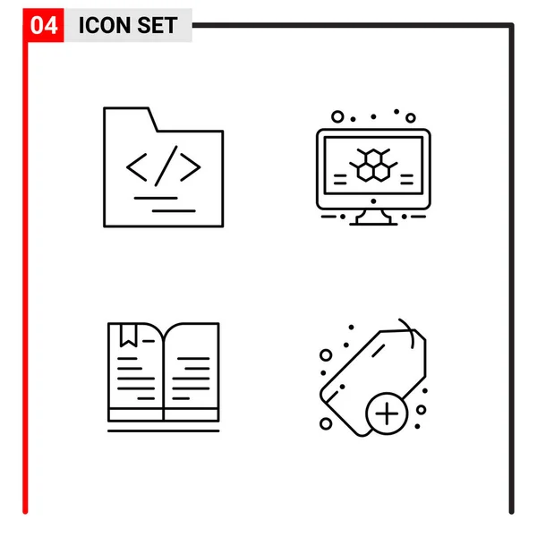 Kreative Symbole Setzen Design Auf Weißem Hintergrund — Stockvektor