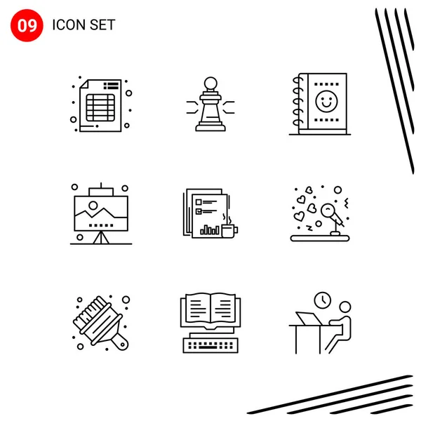 Set of 25 Universal Business Icons Vector — Stockový vektor