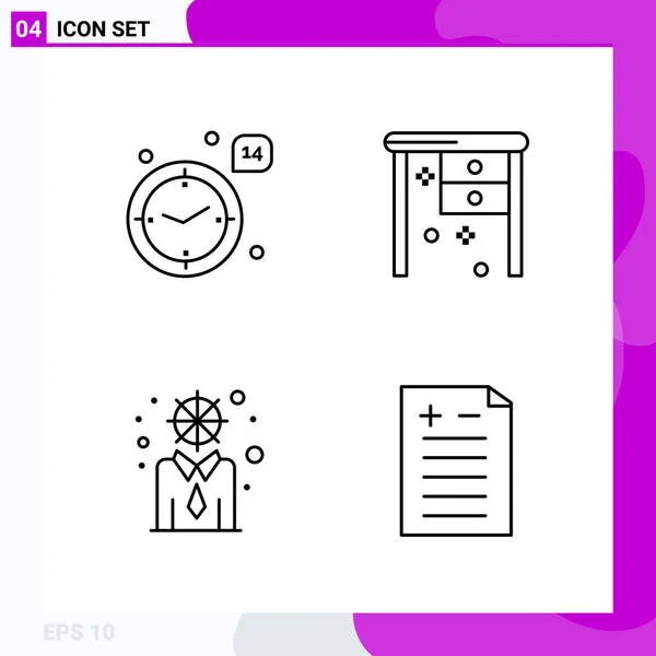 Set of 25 Universal Business Icons Vector — Stock Vector