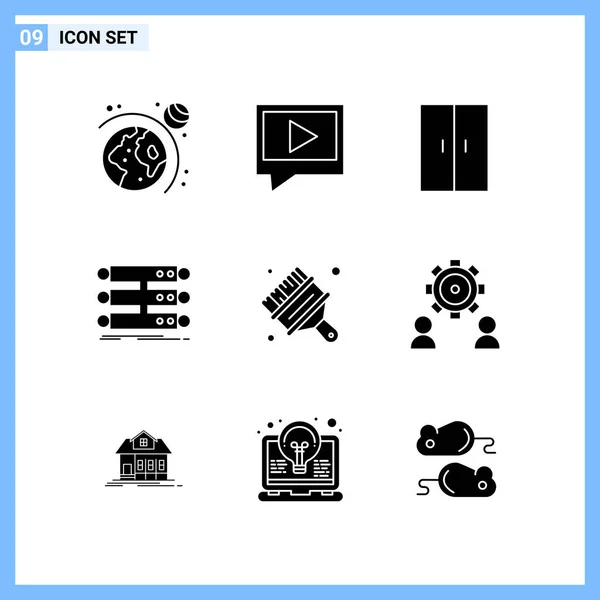 Conjunto Iconos Creativos Universales Simplemente Vector Ilustraciones Para Aplicaciones Web — Vector de stock