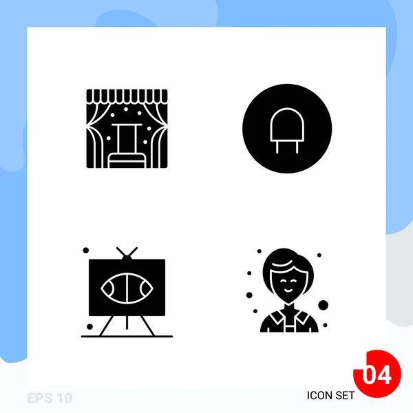 Conjunto Iconos Creativos Universales Simplemente Vector Ilustraciones Para Aplicaciones Web — Vector de stock