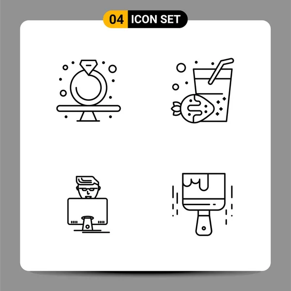 Set of 25 Universal Business Icons Vector — Stock Vector