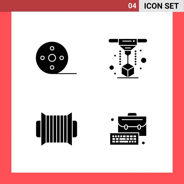 Conjunto Iconos Creativos Universales Simplemente Vector Ilustraciones Para Aplicaciones Web — Archivo Imágenes Vectoriales