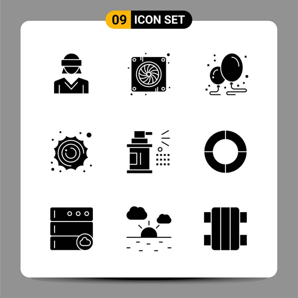 Conjunto Iconos Creativos Universales Simplemente Vector Ilustraciones Para Aplicaciones Web — Archivo Imágenes Vectoriales