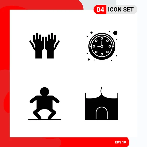 Set Universal Creative Icons Simply Vector Illustrations Web Mobile Apps — Stock Vector