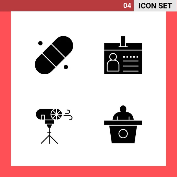 Conjunto Iconos Creativos Universales Simplemente Vector Ilustraciones Para Aplicaciones Web — Vector de stock