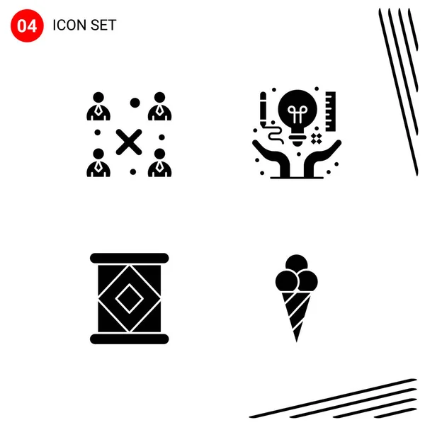 Set Universal Creative Icons Simply Vector Illustrations Web Mobile Apps — Stock Vector