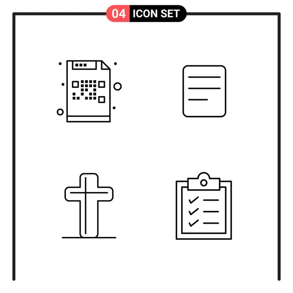 Conjunto Iconos Creativos Universales Simplemente Vector Ilustraciones Para Aplicaciones Web — Archivo Imágenes Vectoriales