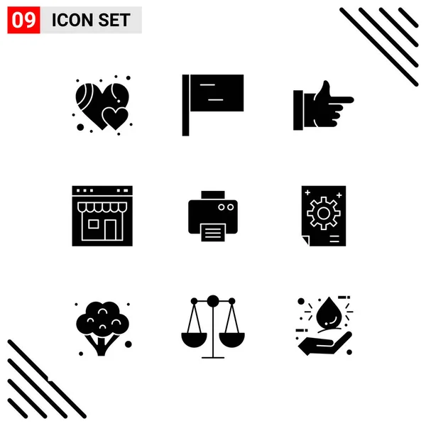 Conjunto Iconos Creativos Universales Simplemente Vector Ilustraciones Para Aplicaciones Web — Vector de stock