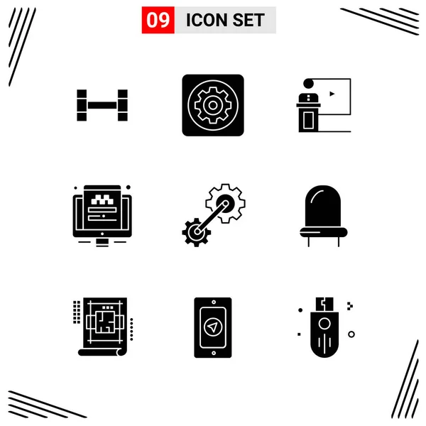 Set Universal Creative Icons Simply Vector Illustrations Web Mobile Apps — Stock Vector