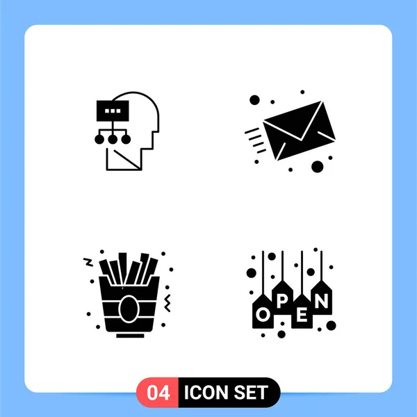 Conjunto Iconos Creativos Universales Simplemente Vector Ilustraciones Para Aplicaciones Web — Archivo Imágenes Vectoriales