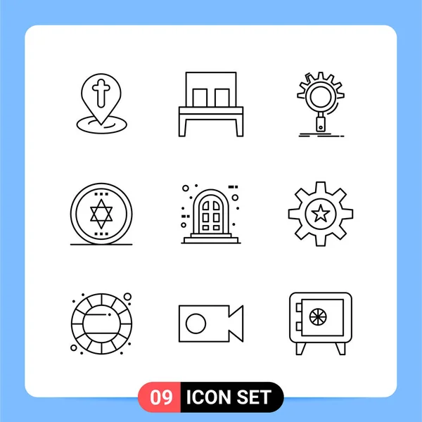 Conjunto Iconos Creativos Universales Simplemente Vector Ilustraciones Para Aplicaciones Web — Vector de stock