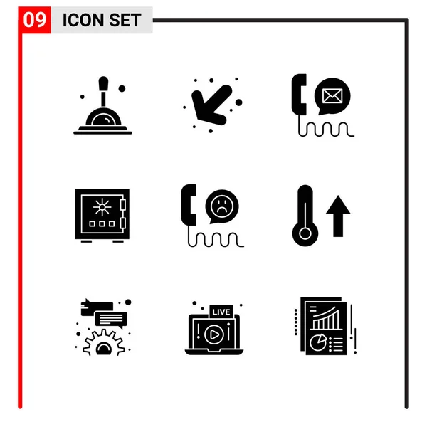 Set Universeller Kreativer Symbole Einfach Vektorillustrationen Für Web Und Mobile — Stockvektor