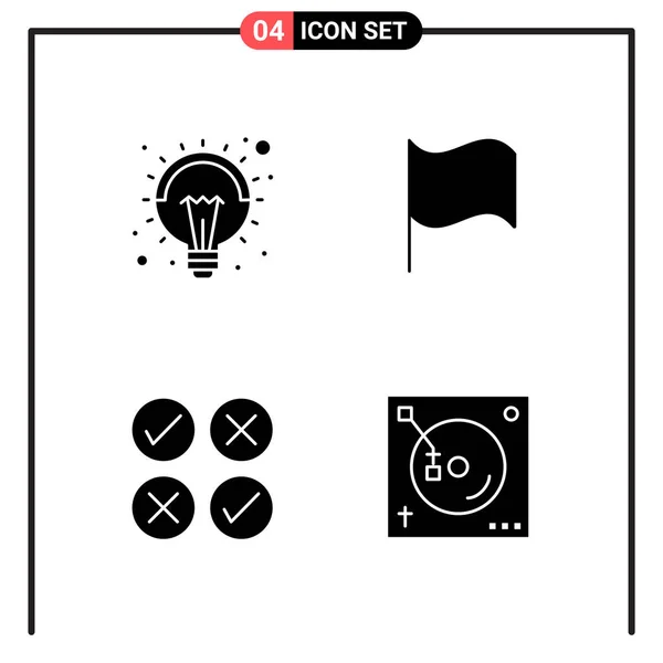 Conjunto Iconos Creativos Universales Simplemente Vector Ilustraciones Para Aplicaciones Web — Vector de stock