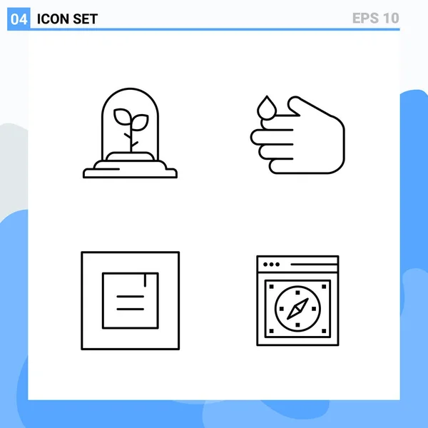 Set de 25 iconos de negocio universales Vector — Vector de stock