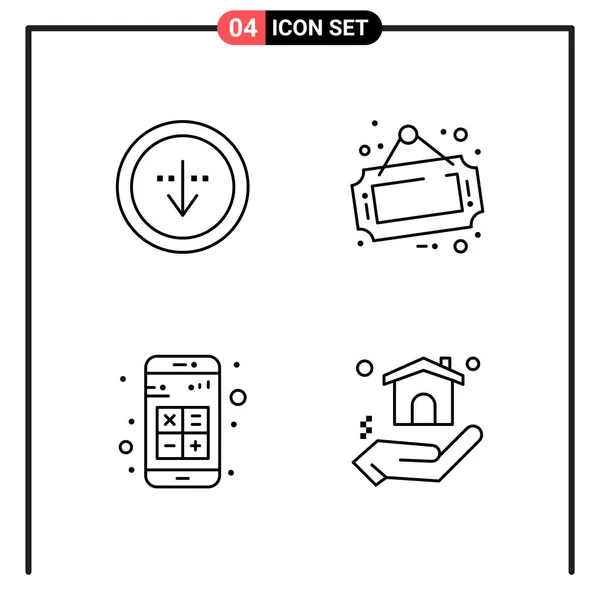 Set Universele Creatieve Iconen Vectorillustratie — Stockvector