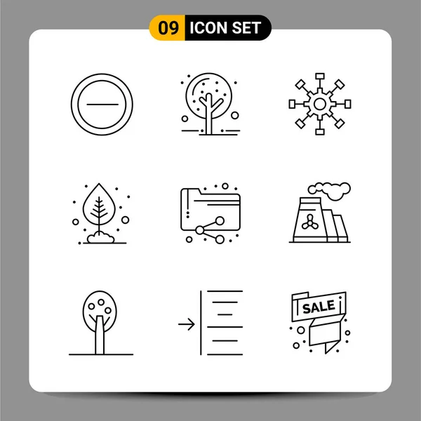 Set Universal Creative Icons Simply Vector Illustrations Web Mobile Apps — Stock Vector