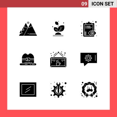 Evrensel yaratıcı simgeler kümesi, web ve mobil uygulamalar ve projeler için basit vektör illüstrasyonları 