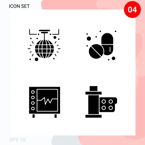 Conjunto Iconos Creativos Universales Simplemente Vector Ilustraciones Para Aplicaciones Web — Vector de stock